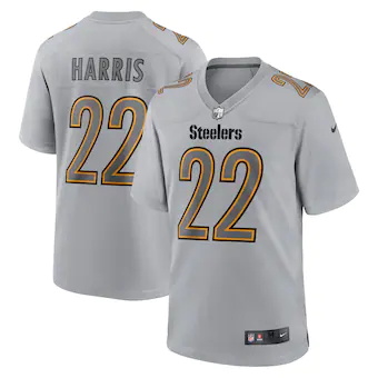 mens nike najee harris gray pittsburgh steelers atmosphere 